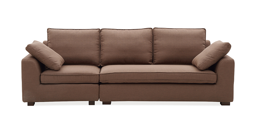 Thomas Fabric Sofa 3Seater With Ottoman